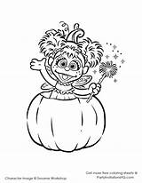 Coloring Pages Street Sesame Abby Halloween Cadabby Printable Getcolorings Elmo Sheets Color Drawing Popular Choose Board sketch template