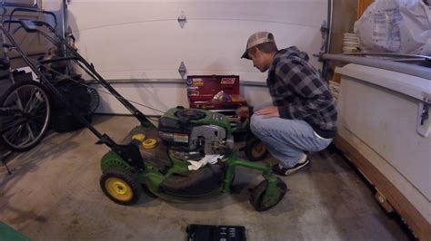 clean  mower carburetor john deere js part  youtube