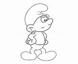 Smurf Hefty Coloring sketch template