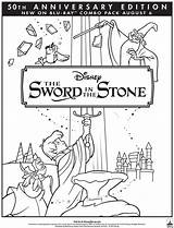 Coloring Pages Disney Sword Stone Kingdom Magic Florida 塗り絵 ディズニー 50th Blu Ray Sheets Oz Wizard Movie Comments Printable Crafts sketch template