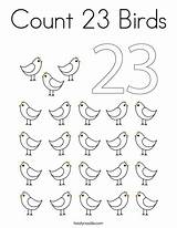 23 Coloring Count Birds Pages Preschool Noodle Worksheet Numbers Twisty Counting Twistynoodle Kindergarten Math Favorites Login Add Visit sketch template
