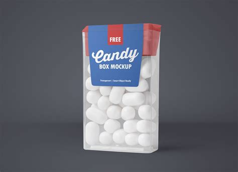 clear plastic candy box packaging mockup psd good mockups