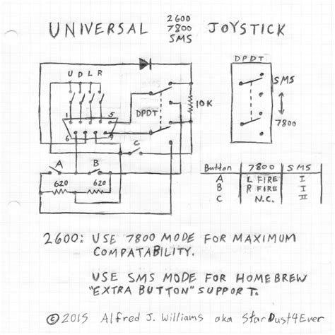 universal joystick schematic    sms untested hardware atariage forums