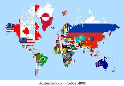 detailed world map drawing flags  stock vector royalty   shutterstock