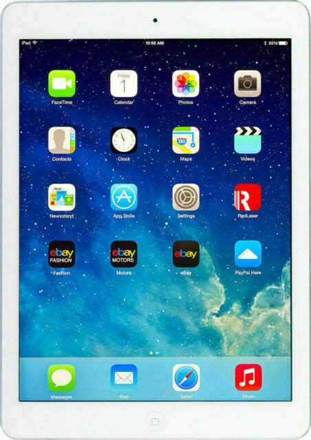 Apple Ipad Air 16gb Wi Fi Silver Md788ll 2fa For Sale Online Ebay