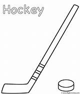 Hockey Stick Coloring Puck Sports Clipart Template Drawing Pages Ice Field Kids Print Sticks Printable Color Clip Book Wedding Sketch sketch template