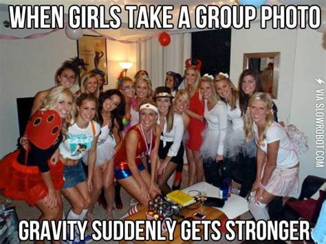 When Girls Take A Group Photo