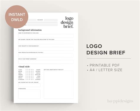 logo design  printable   letter size creative  client