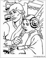 Luke Leia Coloringpagesonly sketch template