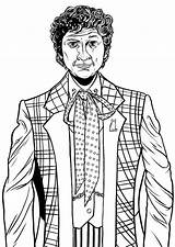 Doctor 6th Who Coloring Pages Colouring Dr Book Visit Colin Baker Succulent Sketchings sketch template