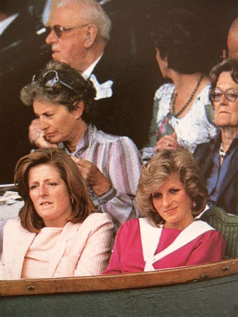 July 4 1984 Princess Diana At Wimbledon With Her Sister