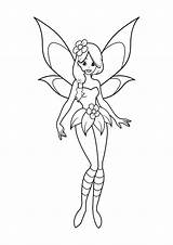 Coloring Fairy Pages Girls Print Queen Printable Size sketch template