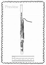 Woodwind Instruments Bassoon Oboe Hudebni Jarmila sketch template