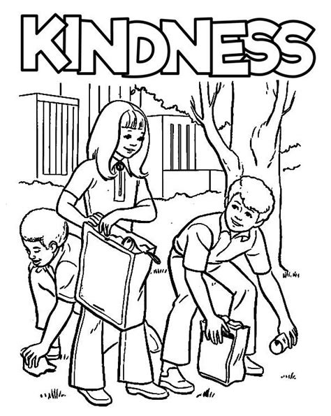 choose kindness coloring page  printable coloring pages  kids