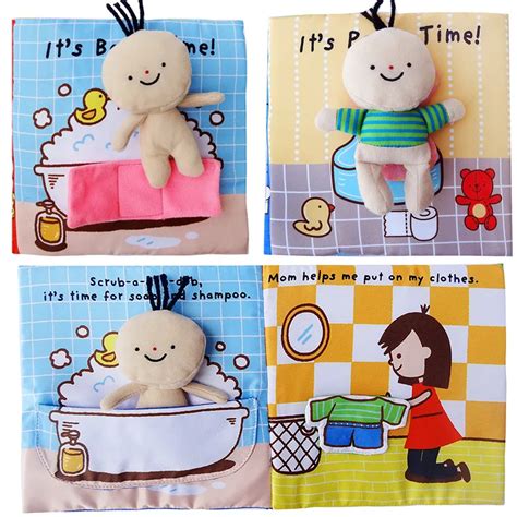 baby book kids children toddler soft fabric cloth quiet books  bathing  potty early