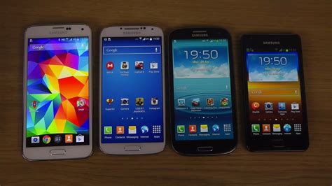 samsung galaxy s5 vs galaxy s4 vs galaxy s3 vs galaxy s2 which is