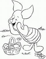 Winnie Pooh Coloring Easter Pages Colouring Popular Library Sheets sketch template