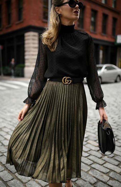 Click For Outfit Details Sheer Black Mock Neck Long Sleeve Blouse With