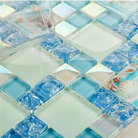 green crackle glass mosaic tile wall backspashes hand paint glass tile