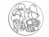 Coloring Pages Plate Fitness Vineyard Colouring Food Healthy Color Getcolorings Getdrawings Grape Colorings sketch template