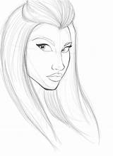 Nicki Minaj Drawing Sketch Deviantart Easy Drawings Coloring Pages Illuminati Demon Head Cartoons Pre sketch template