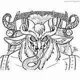Krampus Xcolorings Posted sketch template