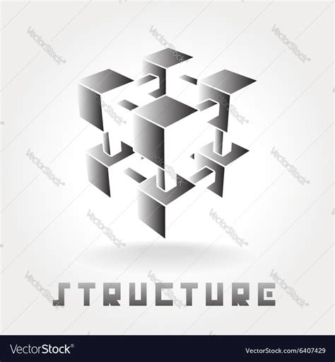 structure logo royalty  vector image vectorstock