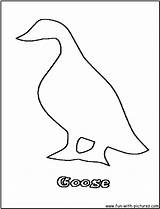 Coloring Goose Pages Kids Animal Fun Printable sketch template