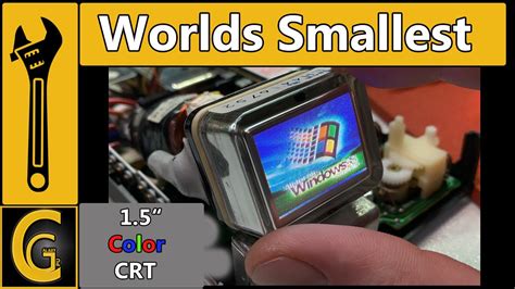 worlds smallest color crt monitor retro gaming pentium  mmx sbc youtube