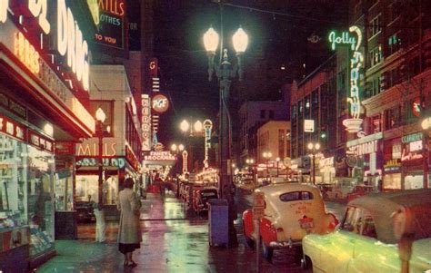 sw broadway downtown portland in the 1950s r thewaywewere