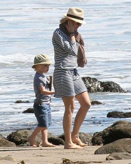 naomi watts enjoy a day on the beach with her sons alexander and