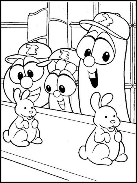 veggietales  printable coloring pages  kids coloring books