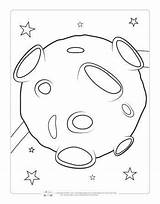 Coloring Pages Space Kids Meteor Itsybitsyfun Colouring Printable sketch template