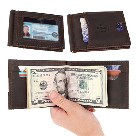 money clip wallet leather money clip wallet mens leather wallet