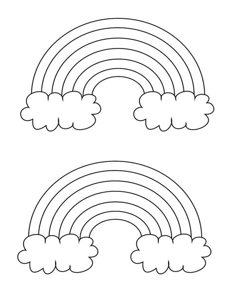 rainbow coloring pages  kids printable