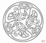 Kells Ausmalbilder Coloriage Ausmalbild Celtique sketch template