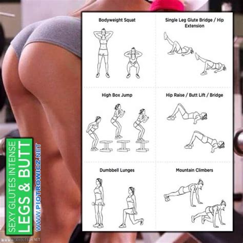 sexy glutes intense legs and butt workout fitness female