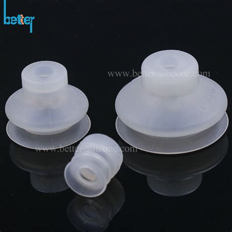 China Custom Industrial Silicone Rubber Vacuum Bellows Suction Cups For
