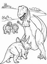 Rex Trex Tyrannosaurus Dinosauriers Vechtende Triceratop Bestappsforkids sketch template