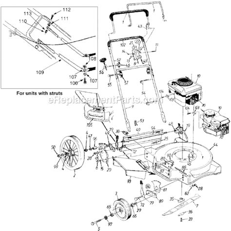 yard machine push lawn mower parts diagram reviewmotorsco