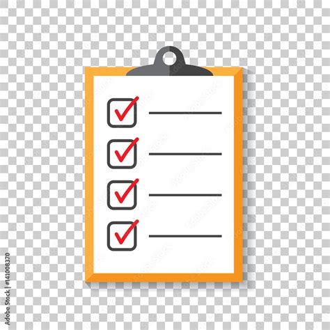 list icon checklist task list vector illustration  flat style