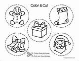 Christmas Motor Fine Skills Packet Practice Preschool Printable 1st Grade Shop Activity sketch template