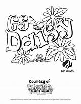 Scout Daisy Scouts Printable Petals S815 Getcolorings Timeless sketch template