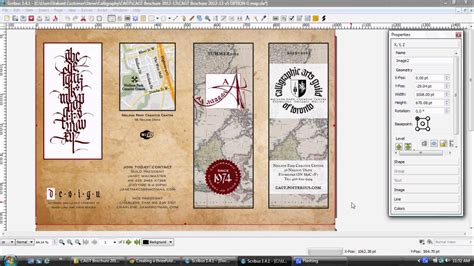 design professional brochures using gimp inkscape and scribus youtube