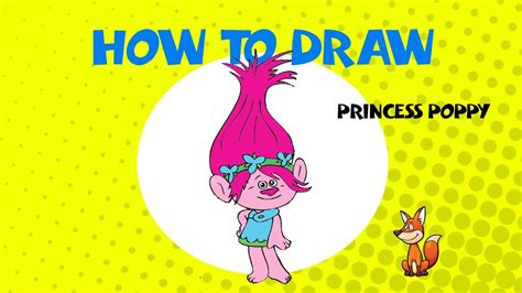 draw princess poppy  trolls step  step drawing