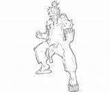 Akuma Characters Capcom Marvel Vs sketch template
