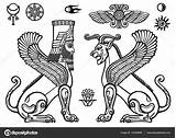 Babylon Assyrian Sphinx Figures Babylonian Assyrians Hittite Shutterstock Mesopotamian sketch template