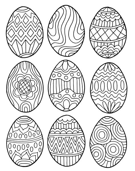 easter egg hunt coloring page   quality file