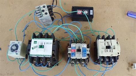 star delta starter timer  power  wiring control circuit  practical  urdu youtube