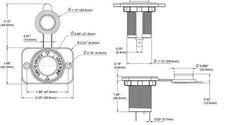 dash socket  dc  watertight cap blue sea systems